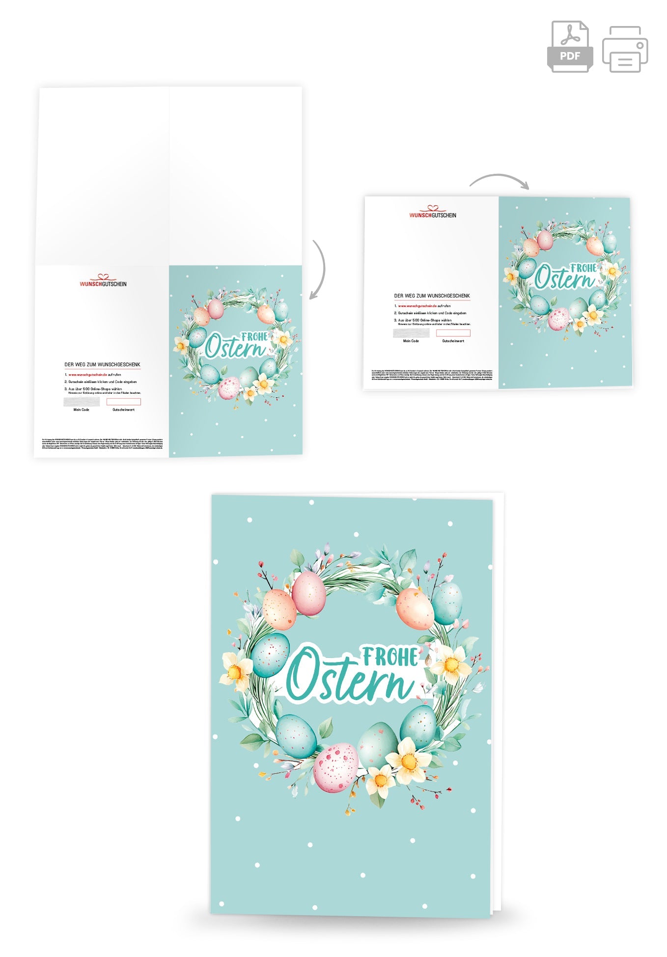 Frohe Ostern - Eierkranz PDF