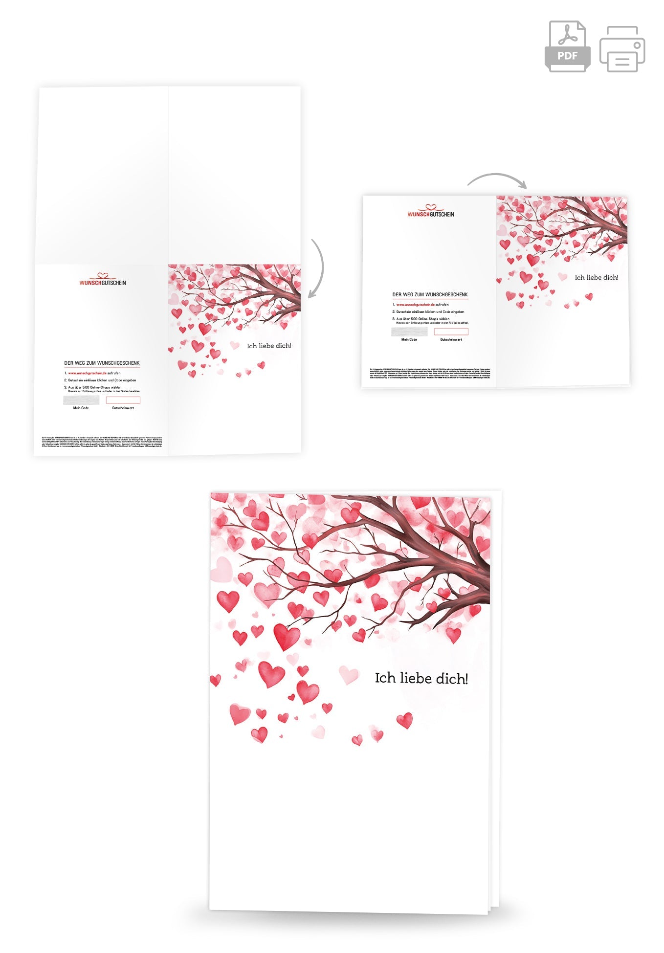 Ich Liebe Dich - Herz Baum PDF