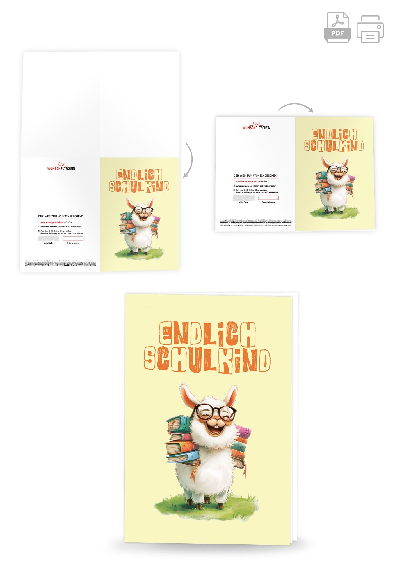 Endlich Schulkind - Lama PDF