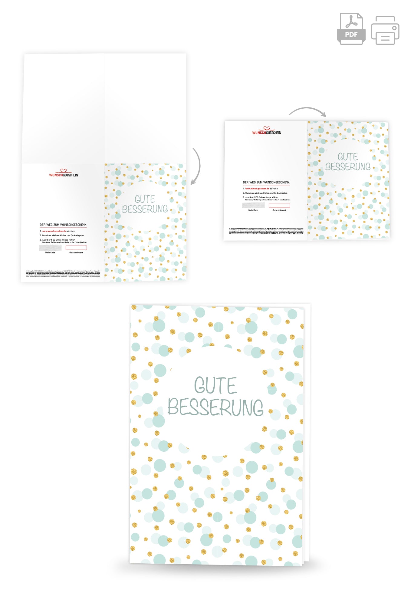 Gute Besserung - Grüne Punkte