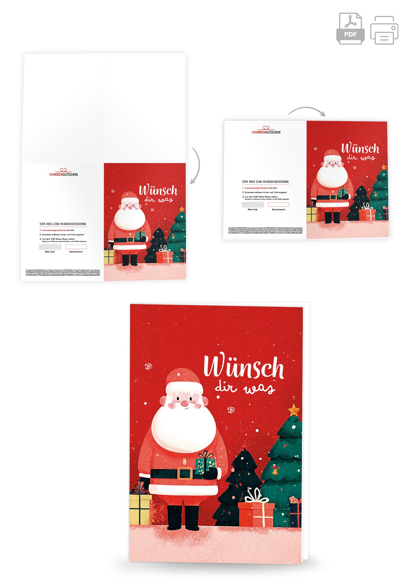 Wünsch dir was - Weihnachtsmann Rot PDF