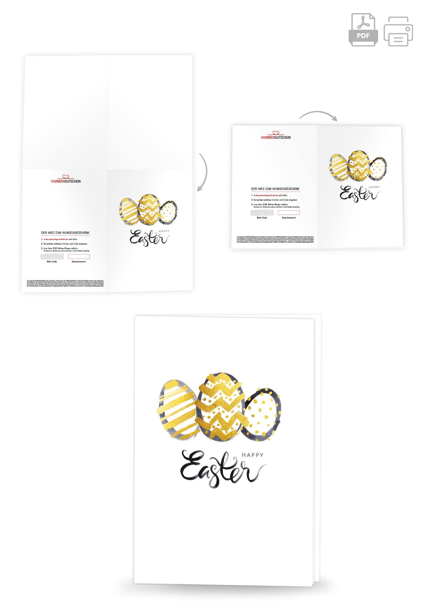 Happy Easter - Osterei Gold PDF