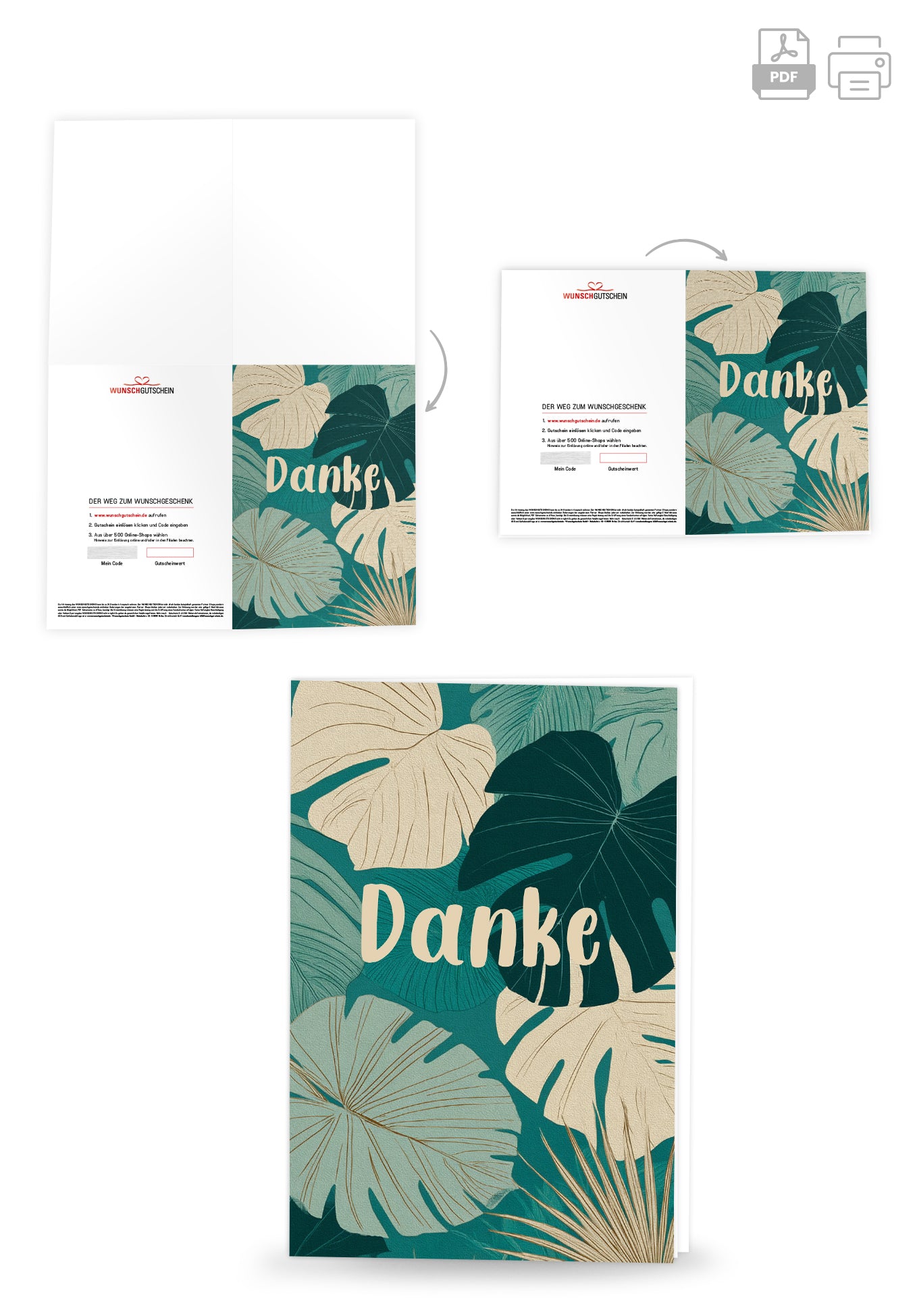 Danke - Monstera (Gutscheinwert)
