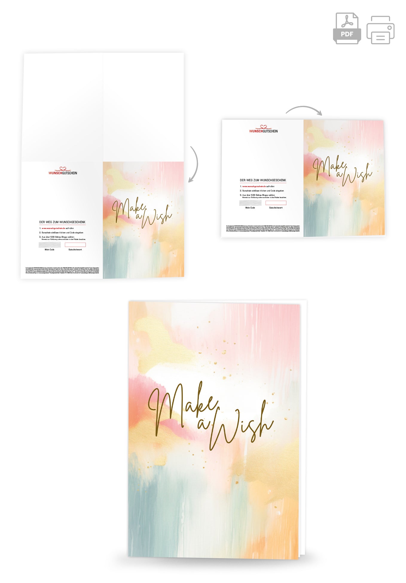 Make a wish - Aquarell Bunt PDF