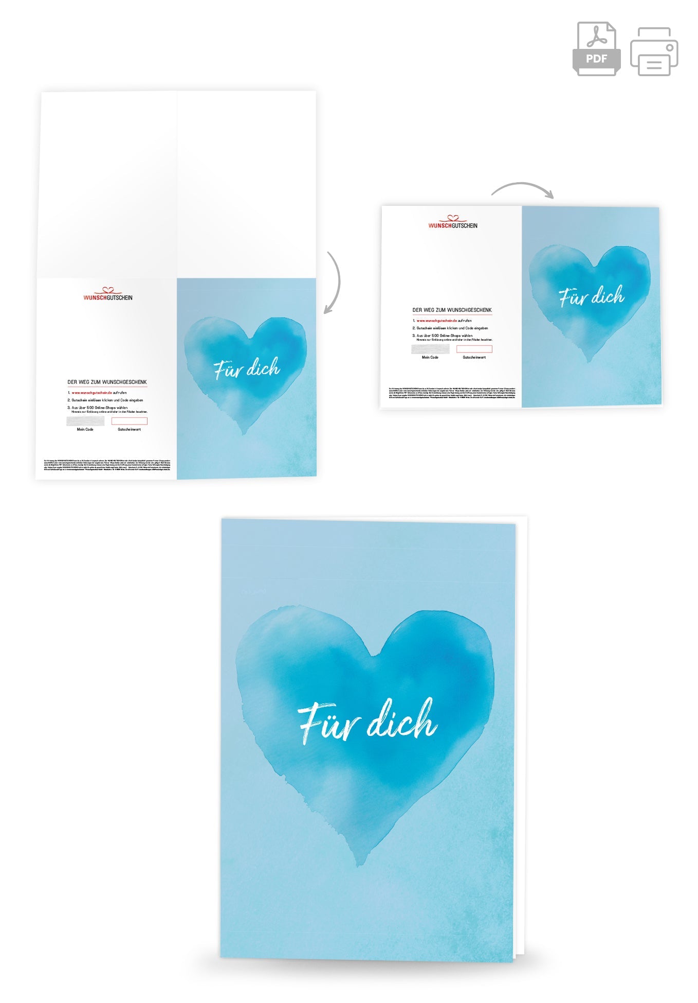 Für dich - Herz Blau PDF