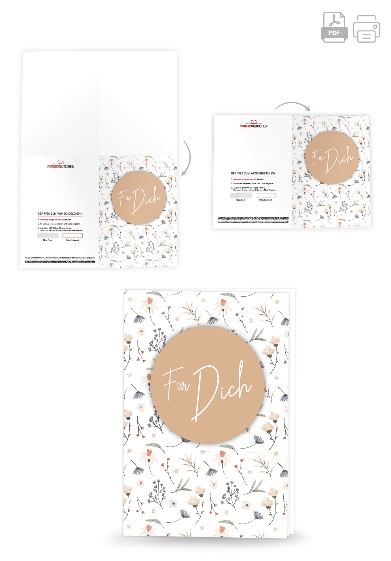 Für Dich - Blumen weiß PDF