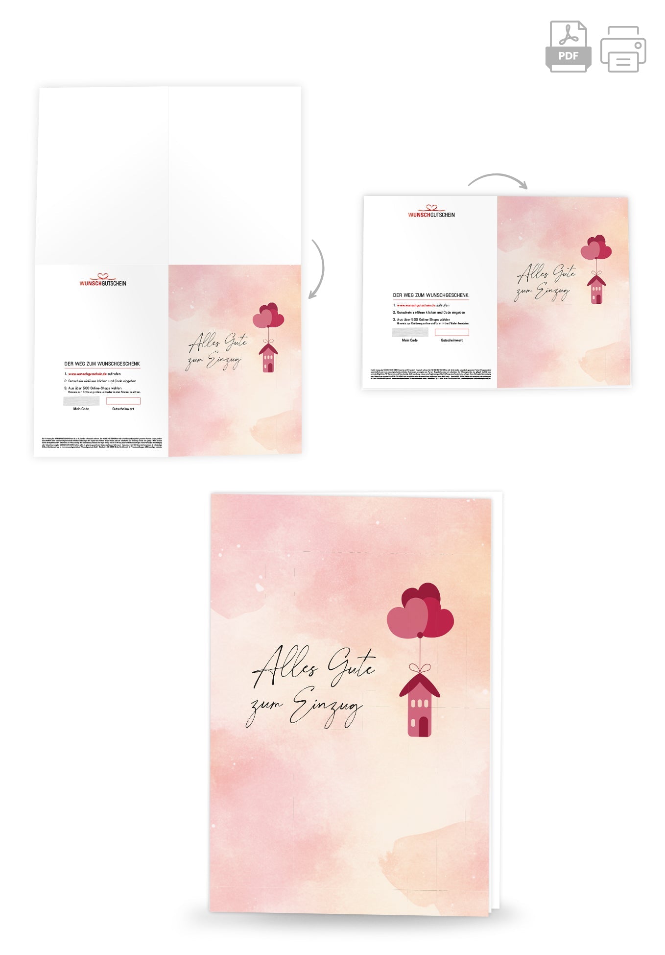 Alles Gute Einzug - Herz Haus PDF