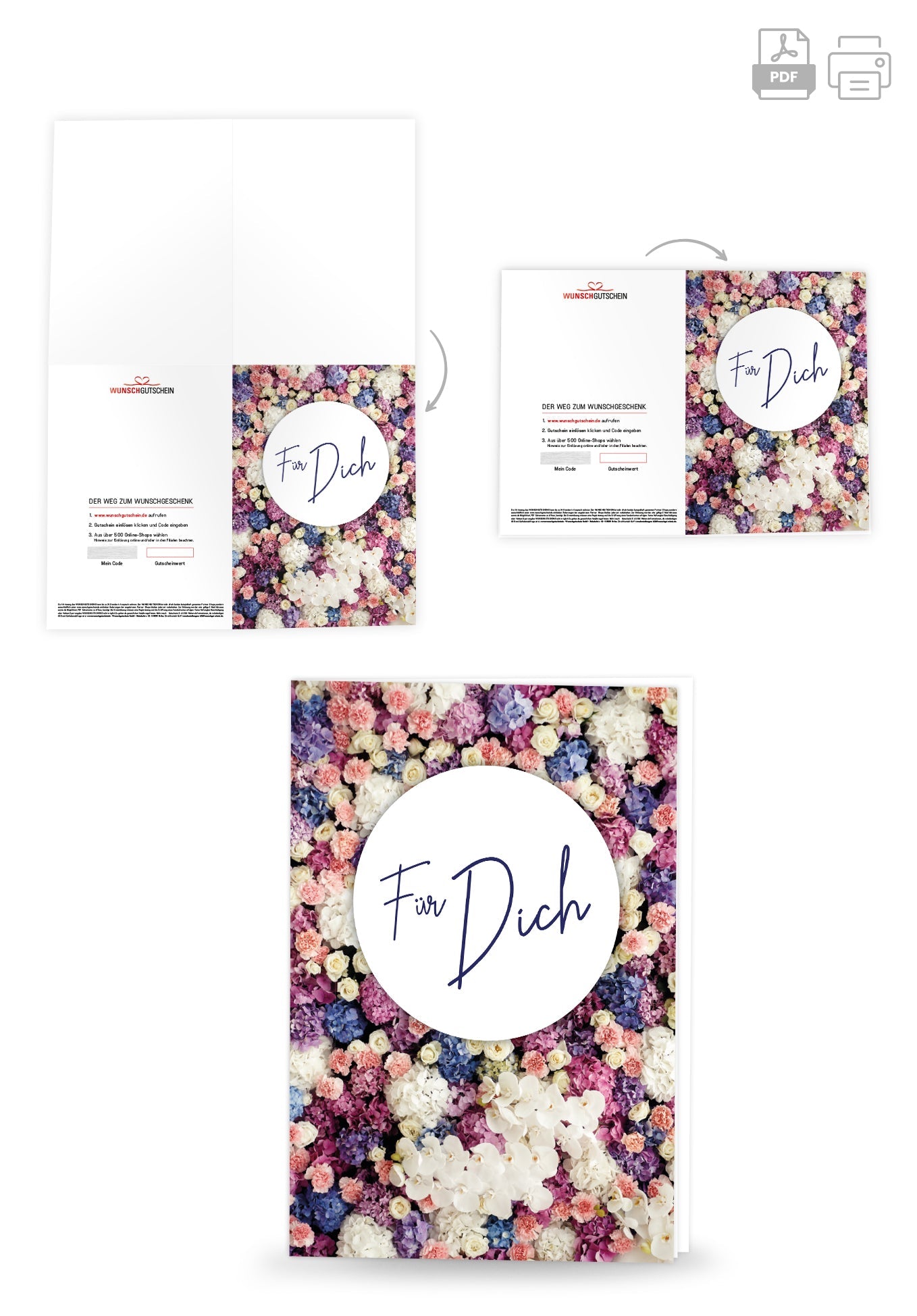 Für Dich - Bunte Blumen PDF