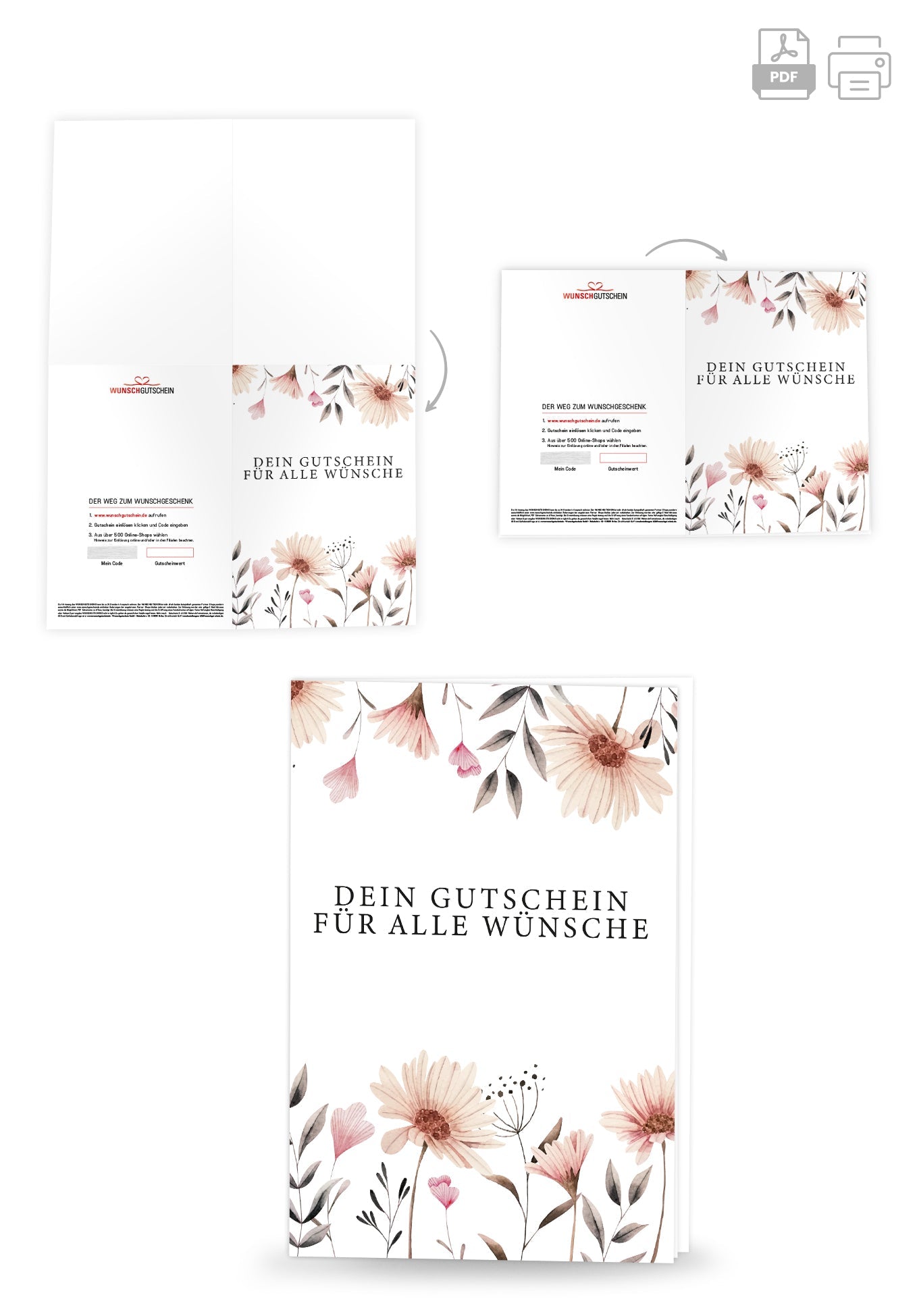 Für alle Wünsche - Blumen weiß PDF