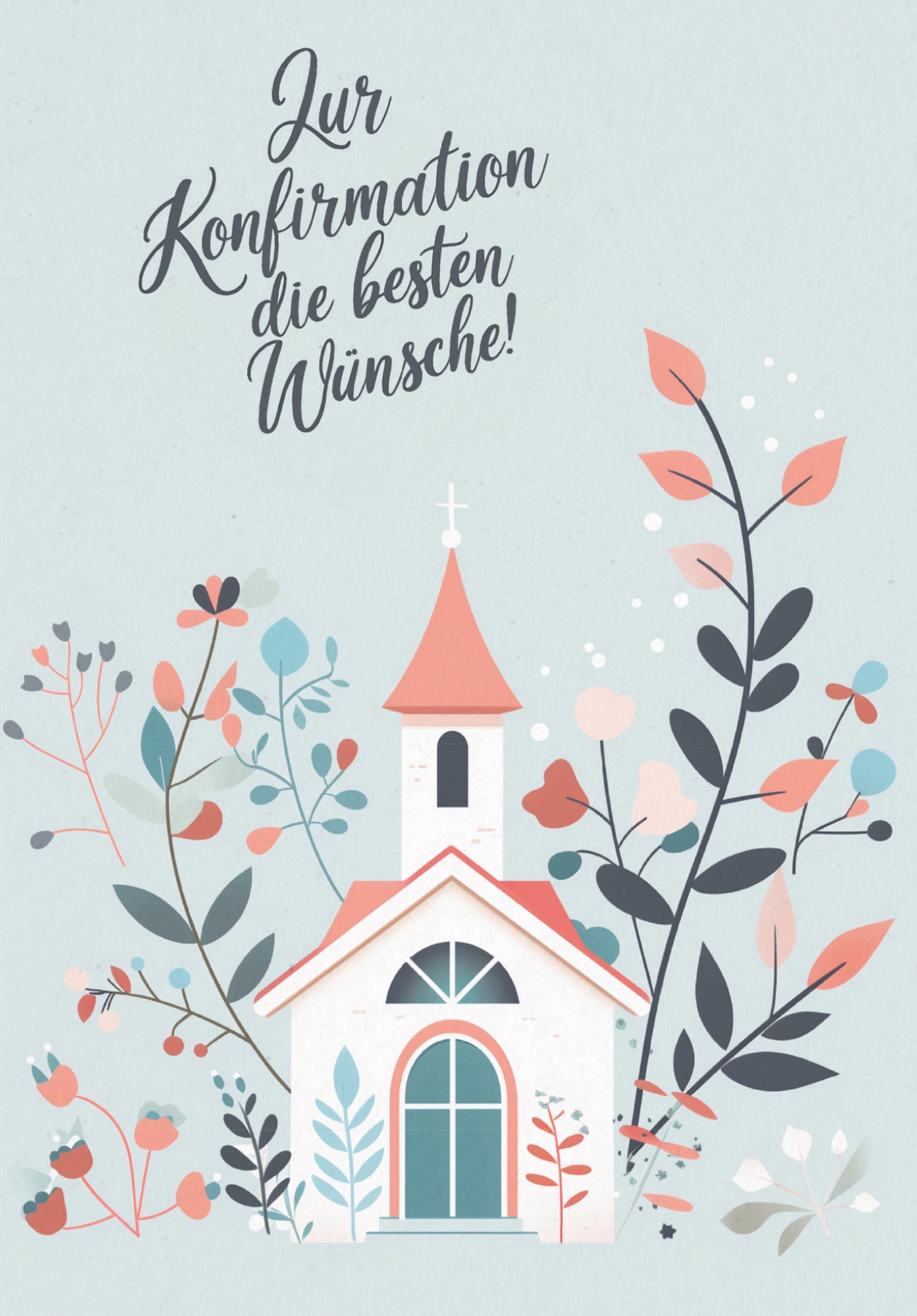 Zur Konfirmation - Kirche Rosa