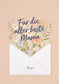 Aller beste Mama - Brief Blumen (Gutscheinwert)