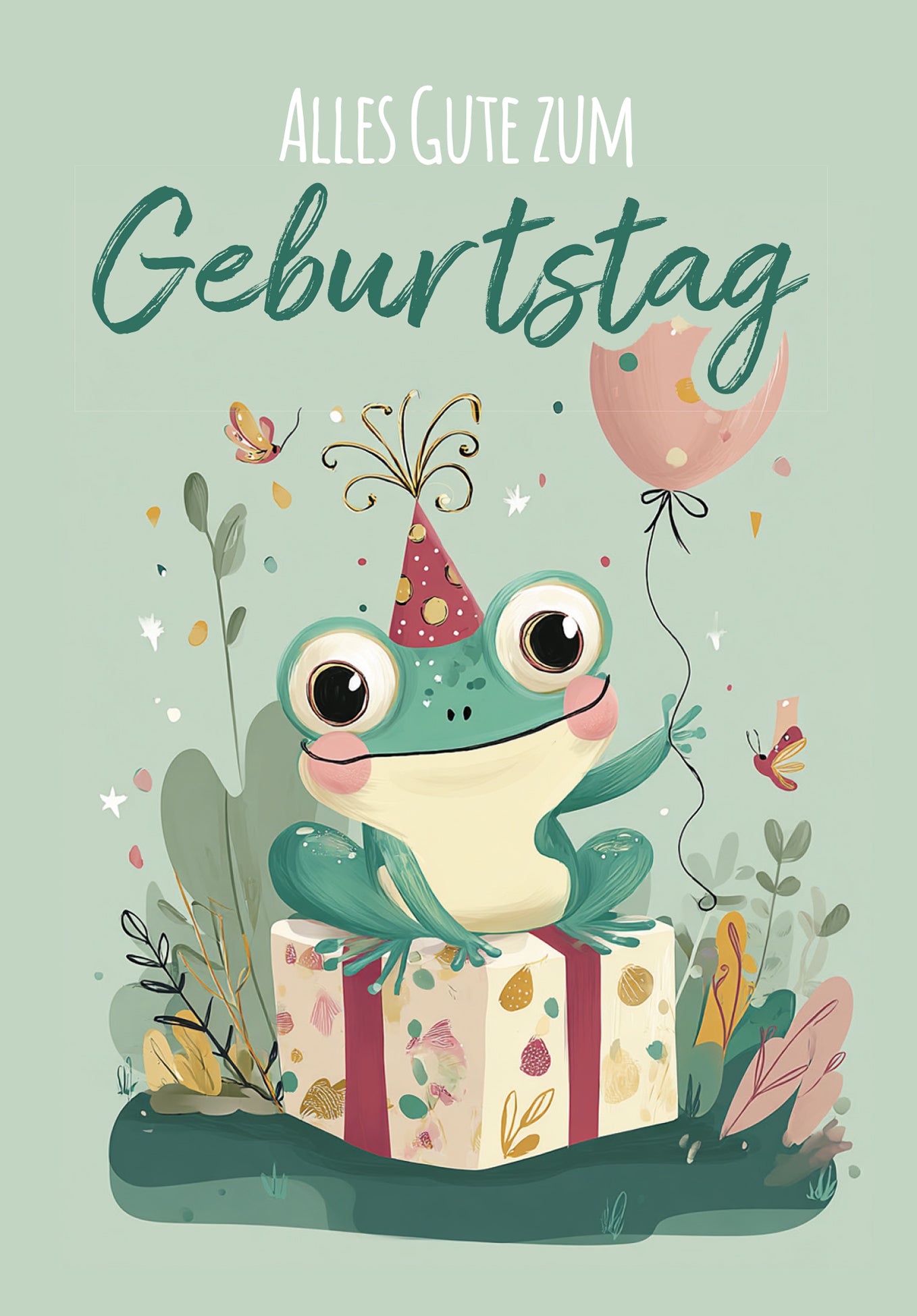 Alles Gute zum Geburtstag - Frosch