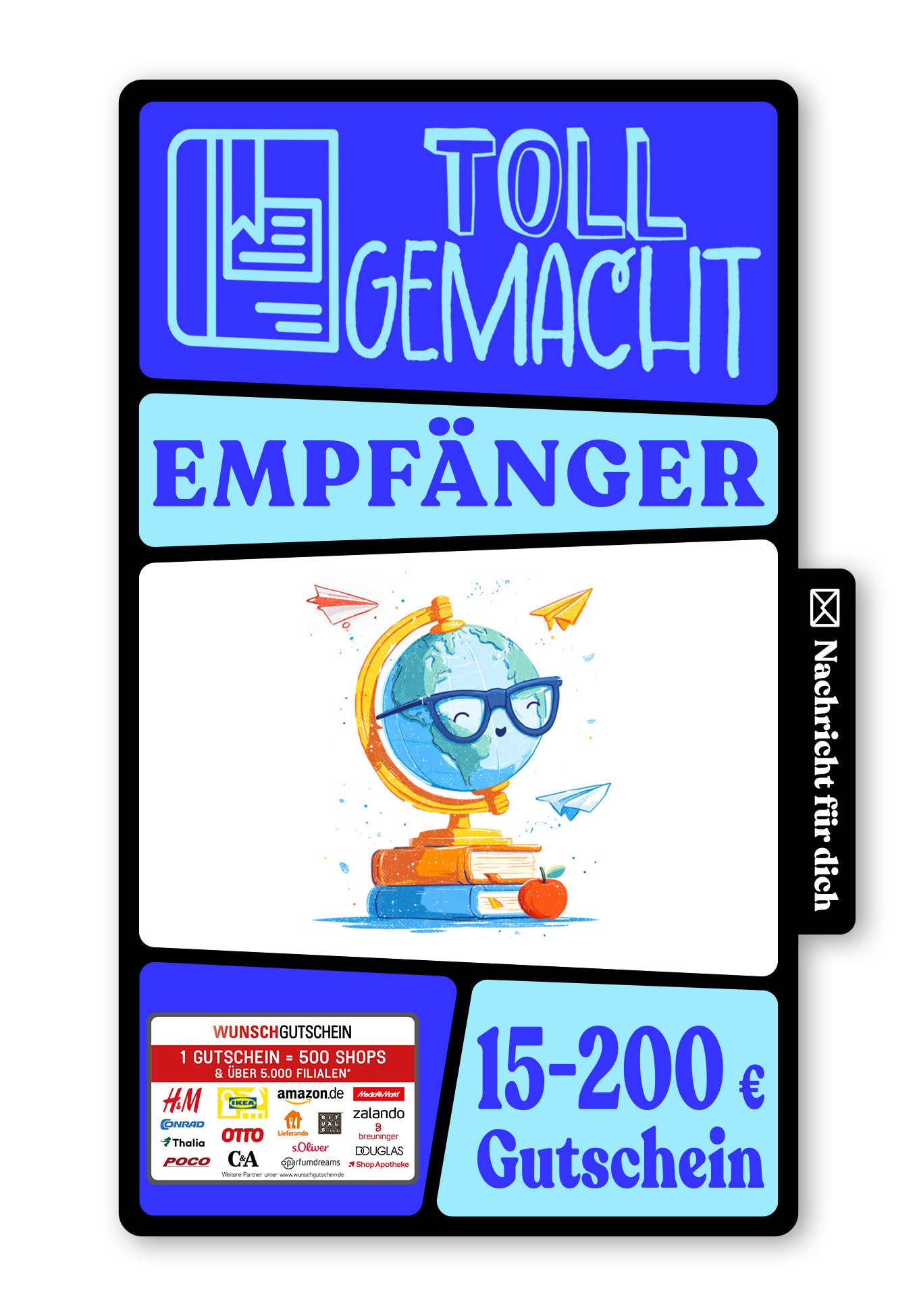 Wunschgutschein Digital - Alles Gute Schulanfang - Globus – Geschenkgutschein Ansicht 1