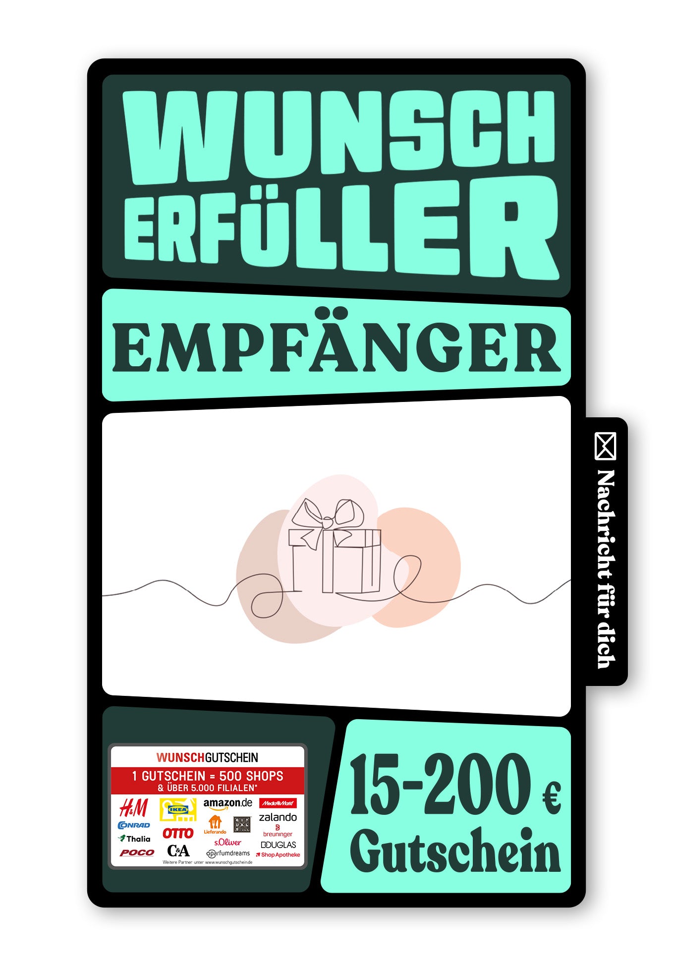 Wunschgutschein Digital - Zum Jubiläum - Geschenk – Geschenkgutschein Ansicht 1