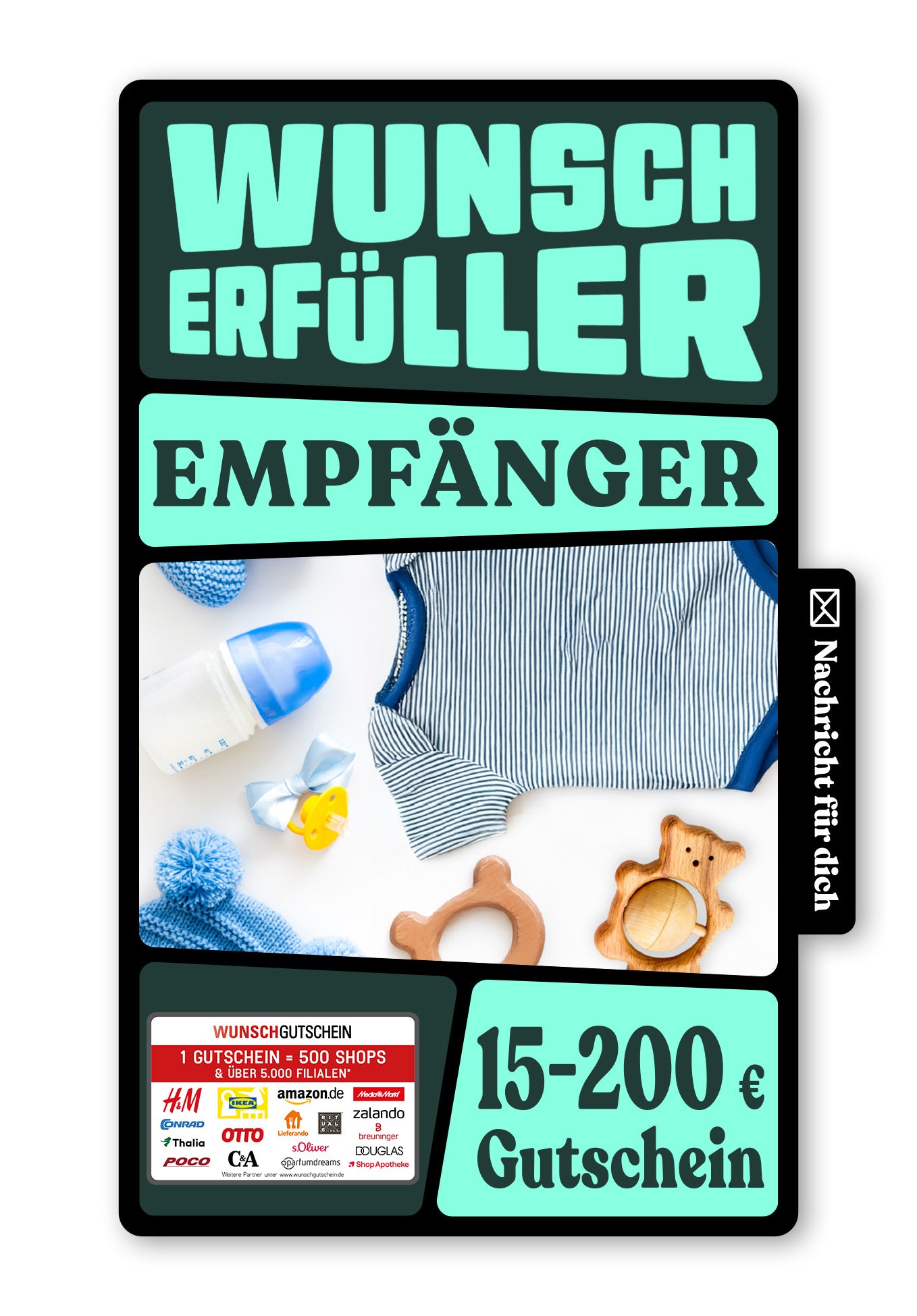 Wunschgutschein Digital - It's a Boy - Babyklamotten – Geschenkgutschein Ansicht 1