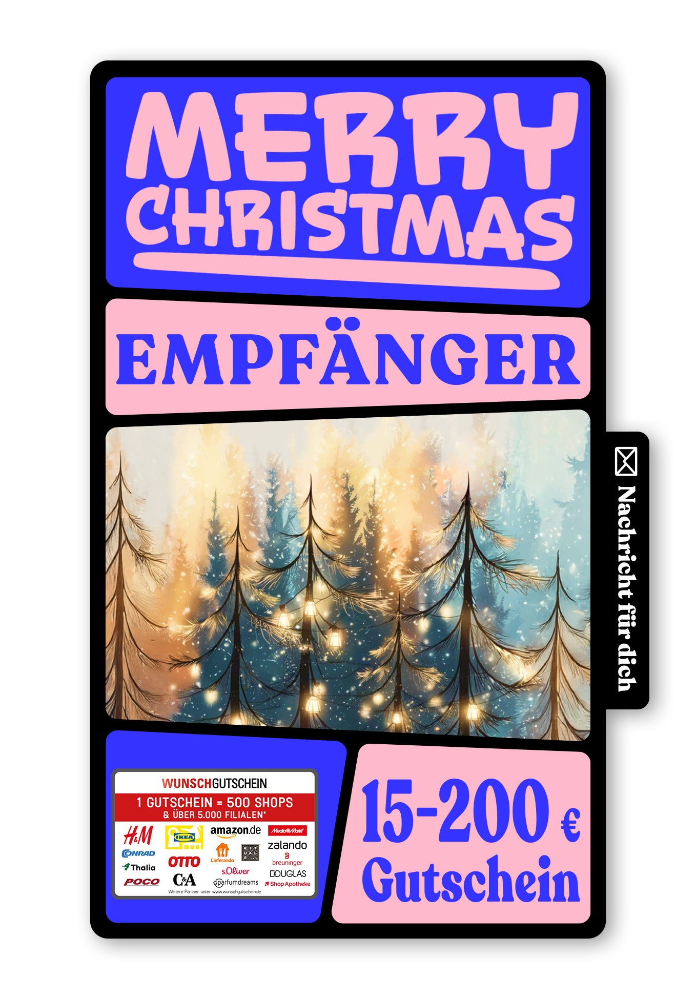 Wunschgutschein Digital - Dein Wunscherfüller - Lichter Wald – Geschenkgutschein Ansicht 1