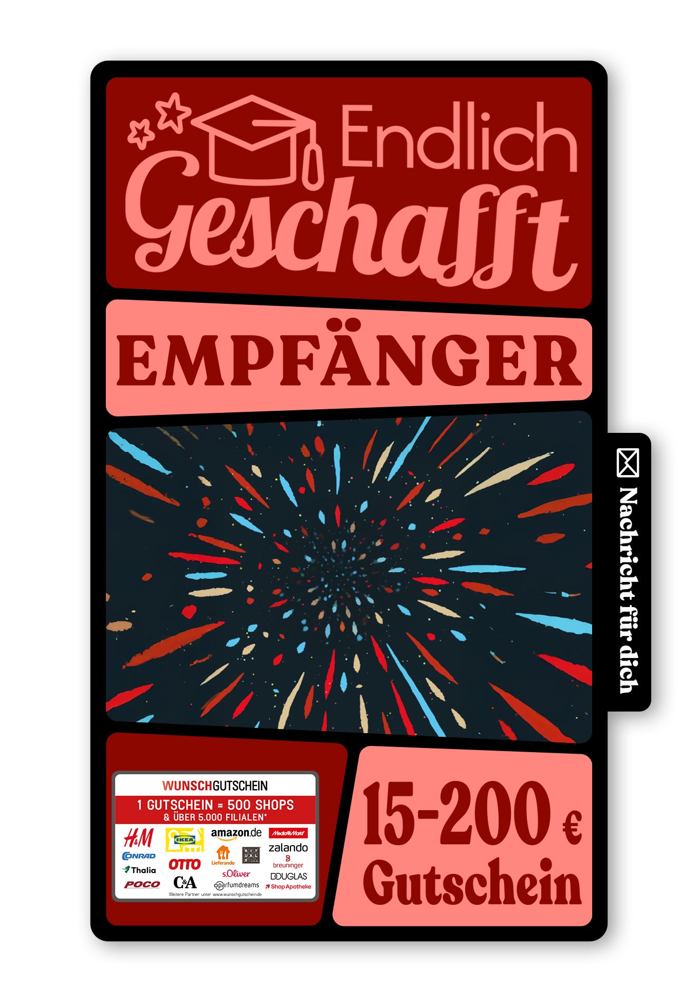 Wunschgutschein Digital - Back to School - Funken – Geschenkgutschein Ansicht 1
