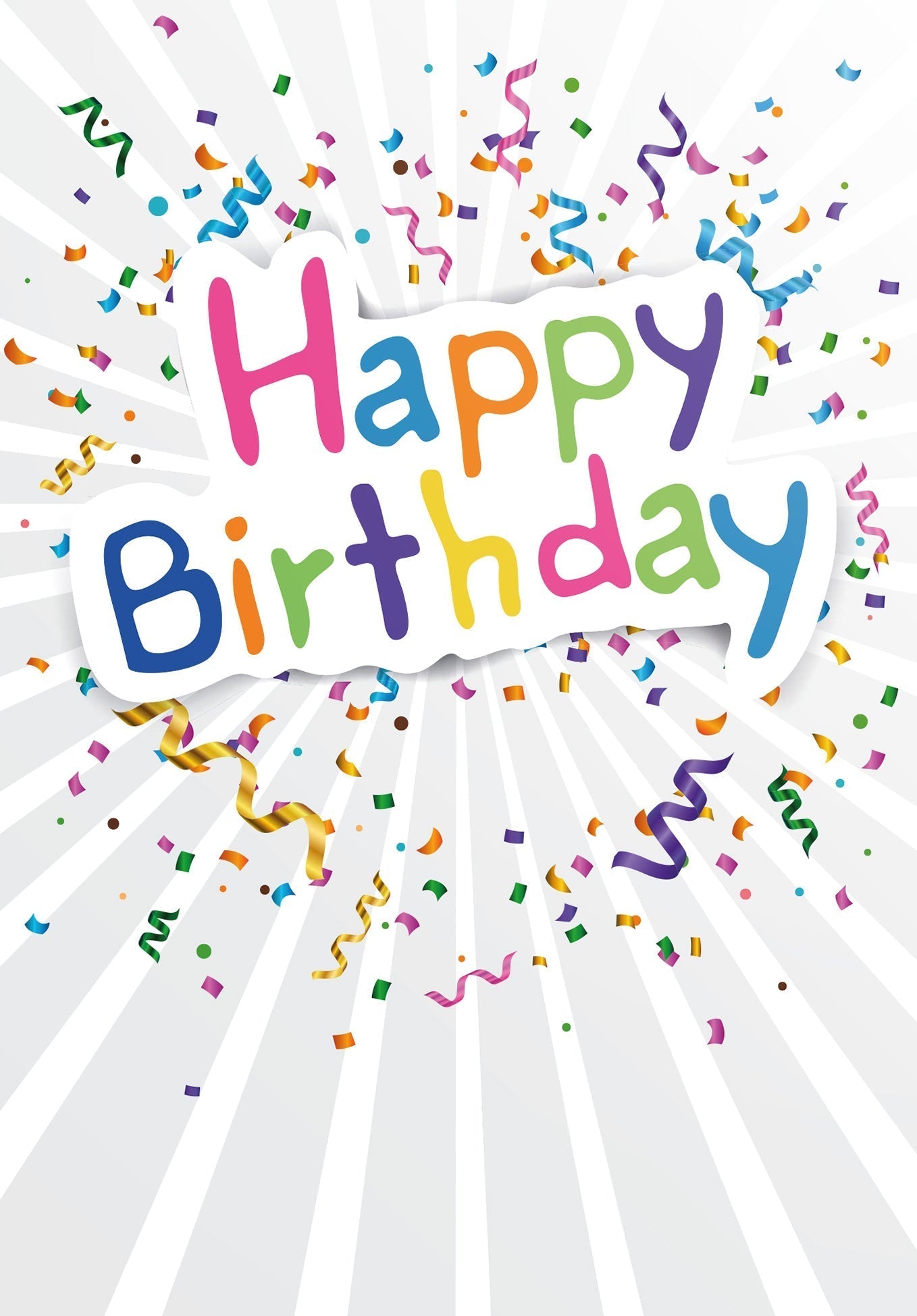 Happy Birthday - Konfetti