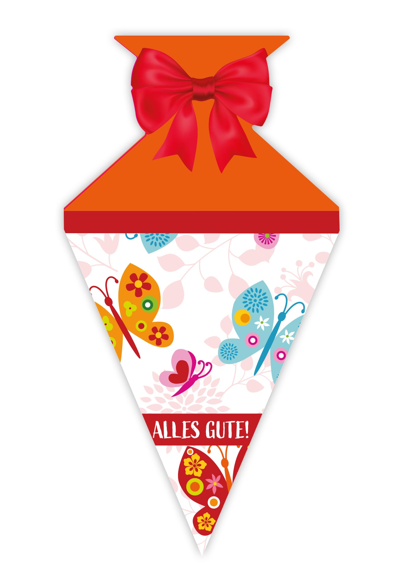 Alles Gute - Schultüte Schmetterling