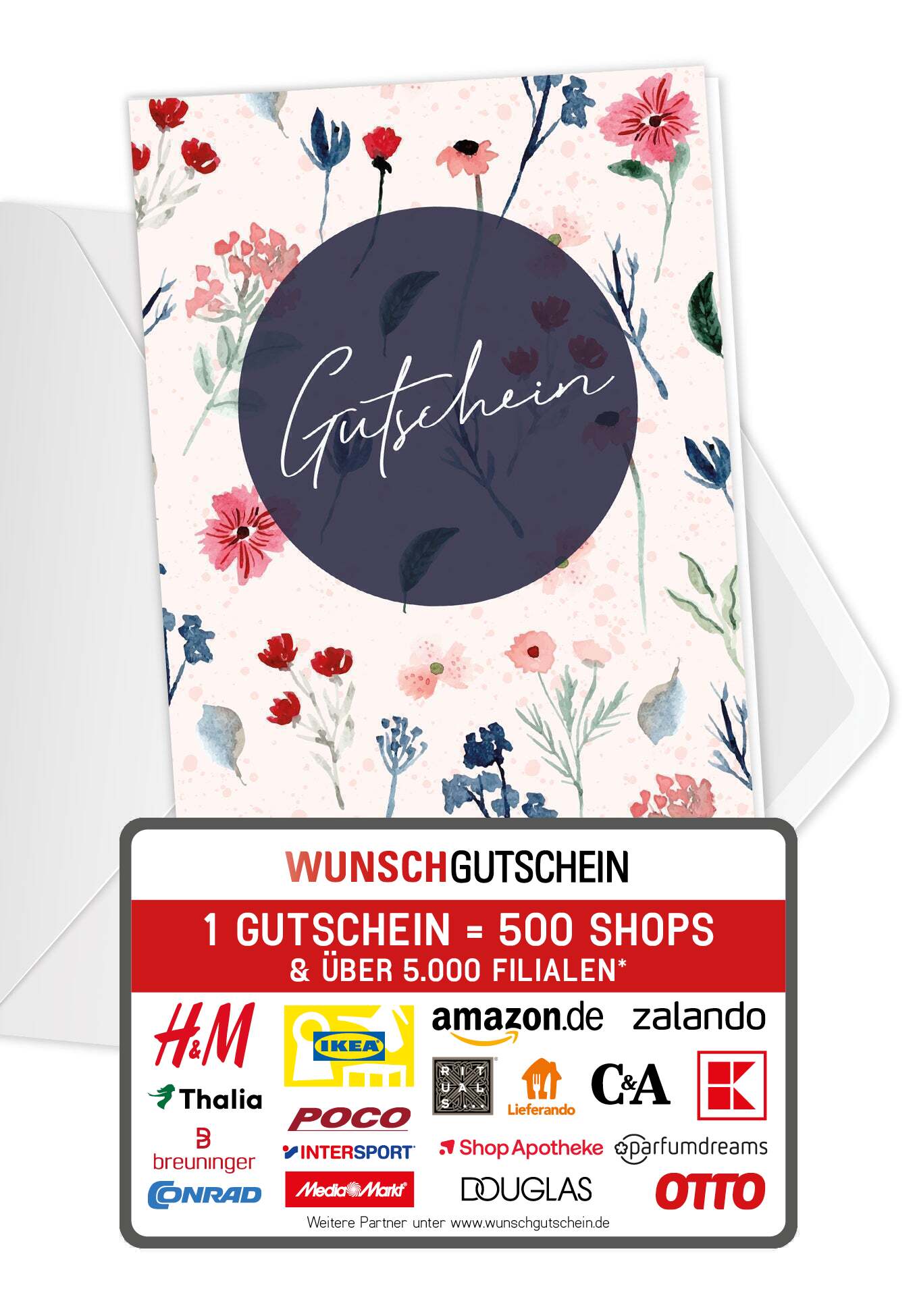Gutschein - Aquarell Blumen