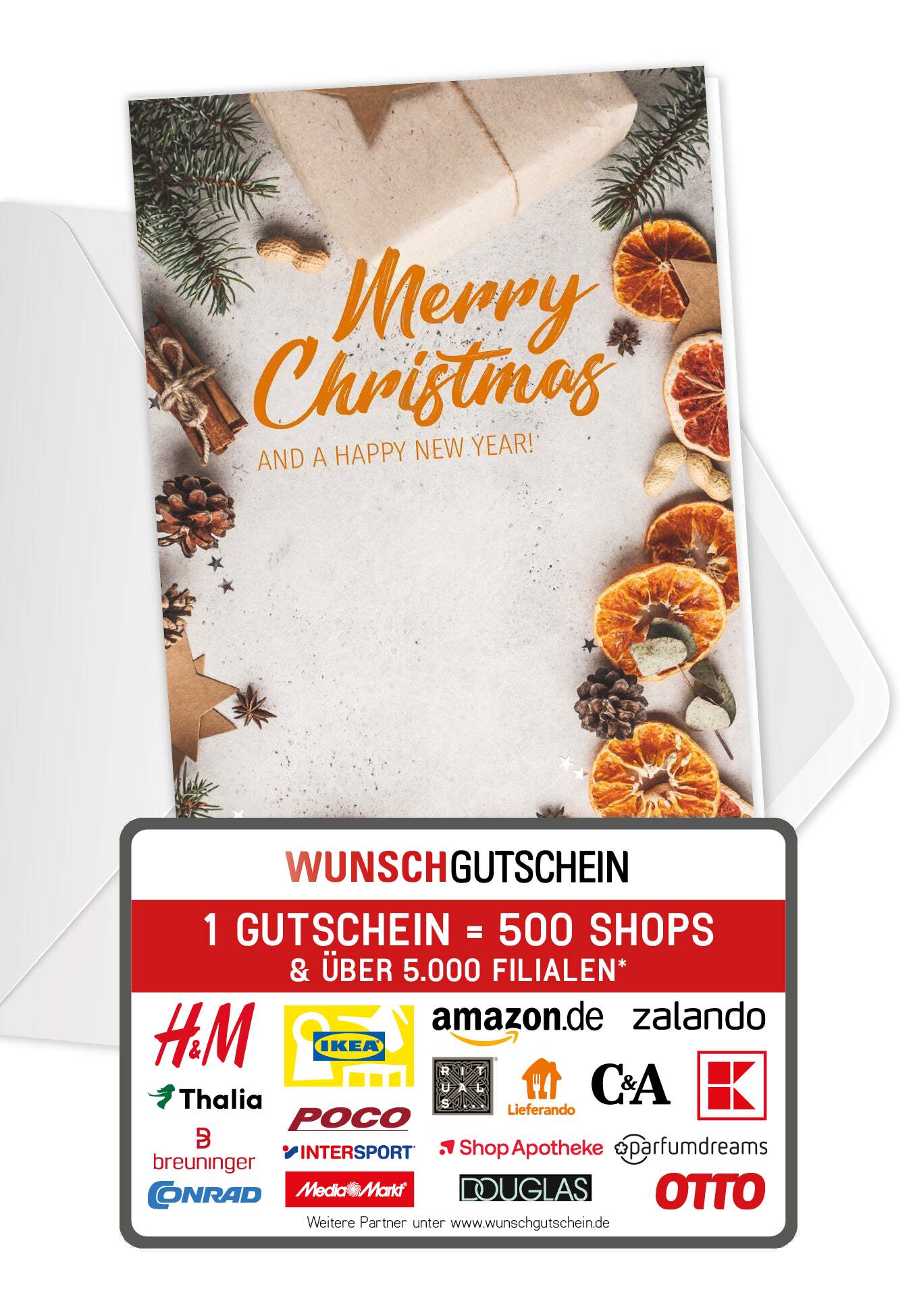 Merry Christmas - Orange (Gutscheinwert)