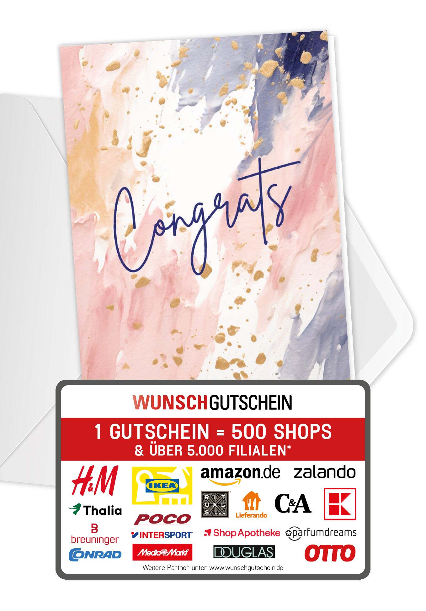 Congrats - Aquarell Bunt