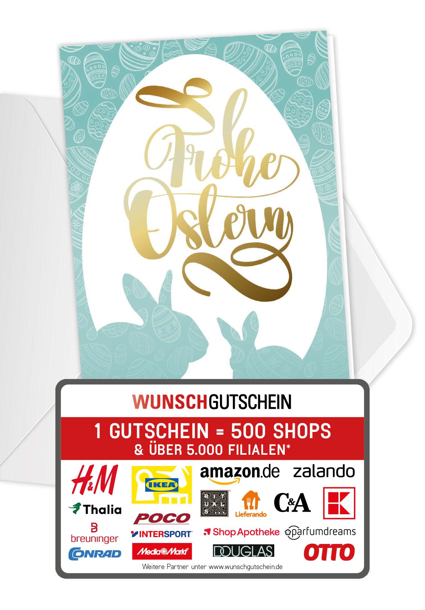 Frohe Ostern - Ei Hase