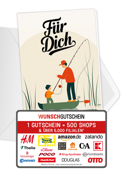 Wunschgutschein Für Dich - Angeln – Geschenkgutschein Ansicht 1