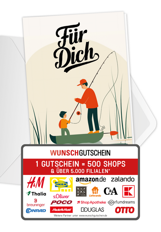 Wunschgutschein Für Dich - Angeln – Geschenkgutschein Ansicht 1