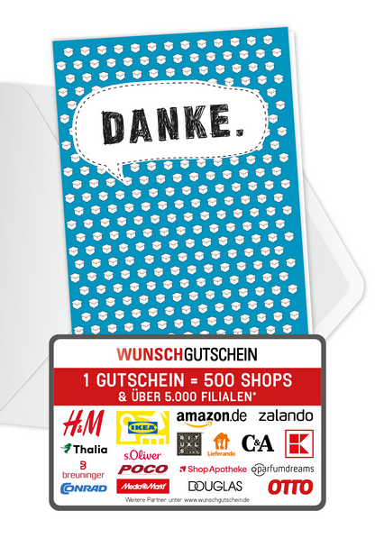 Wunschgutschein Danke - Paket PDF – Geschenkgutschein Ansicht 1
