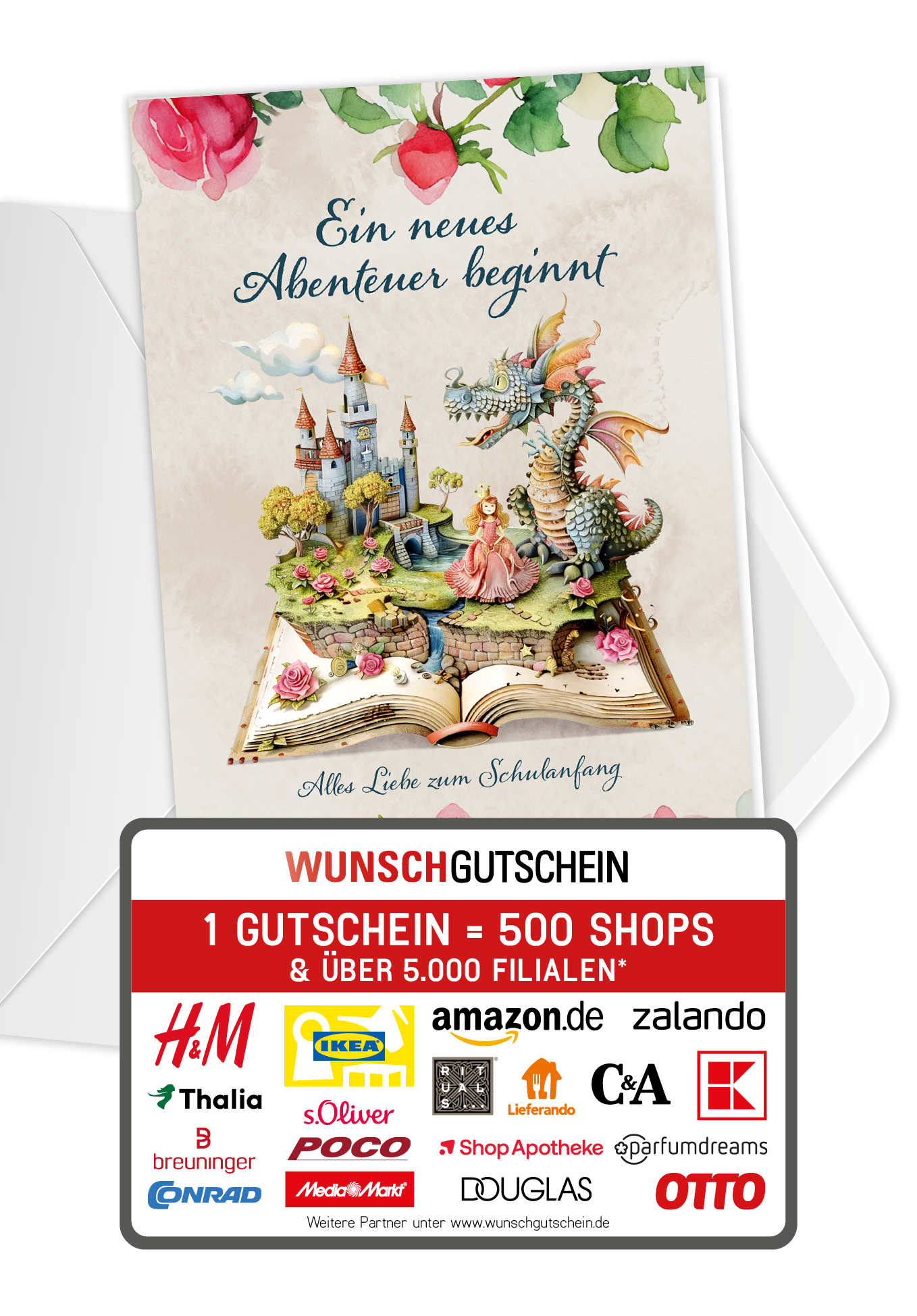 Wunschgutschein Neues Abenteuer - Prinzessin – Geschenkgutschein Ansicht 1