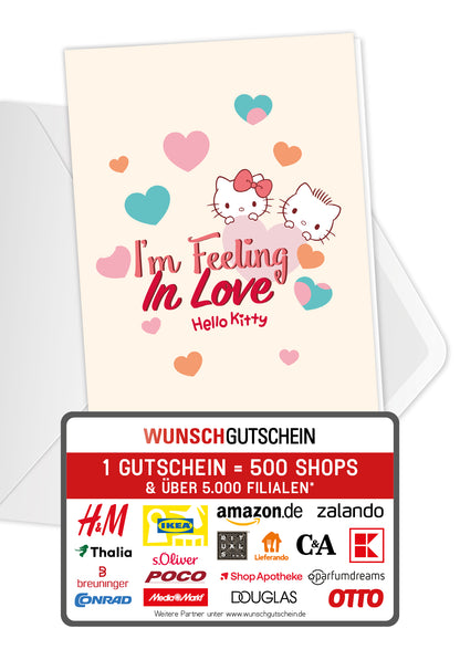 Hello Kitty - Im feeling in love - Herzen Beige