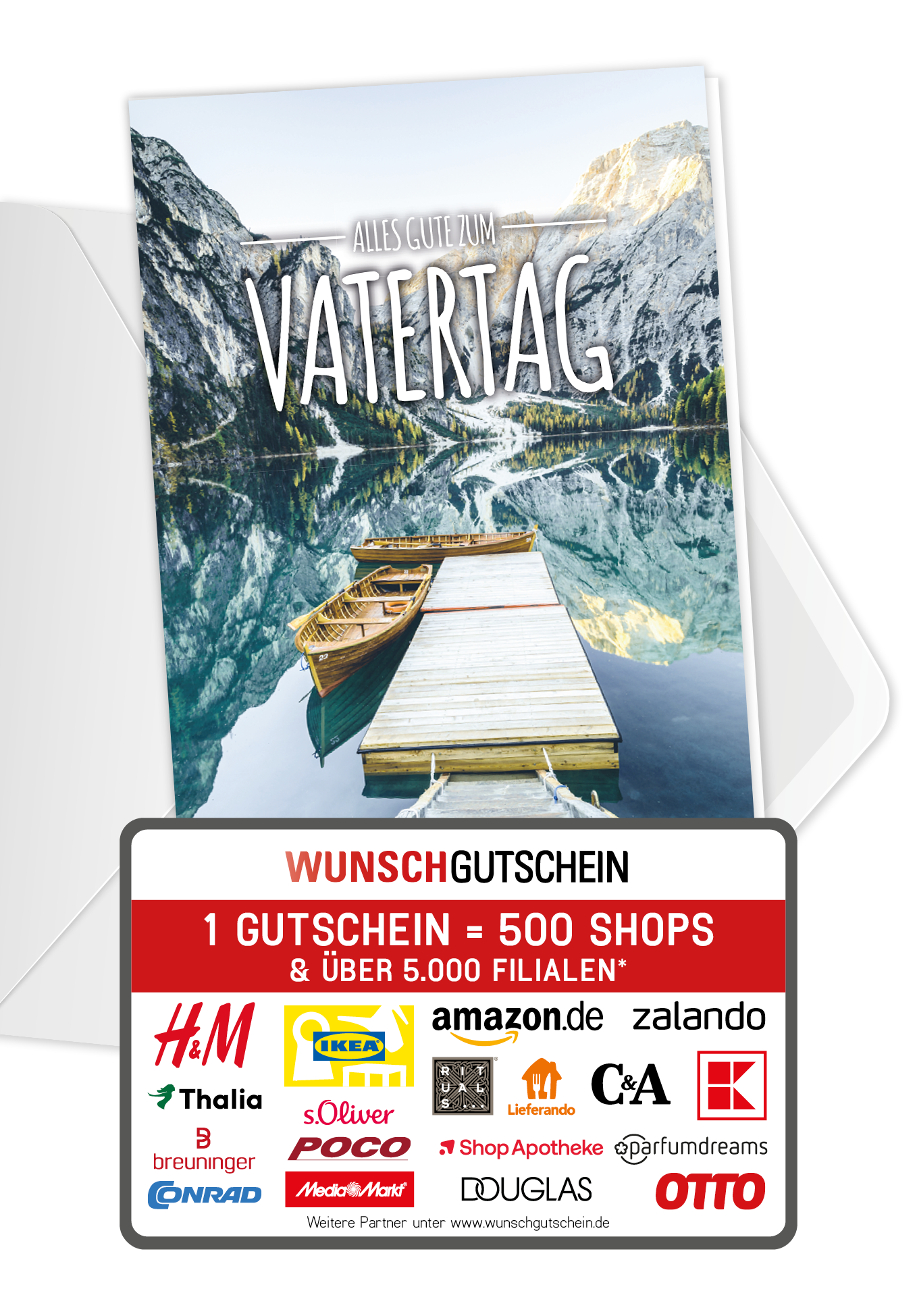 Wunschgutschein Alles Gute Vatertag - Steg PDF – Geschenkgutschein Ansicht 1