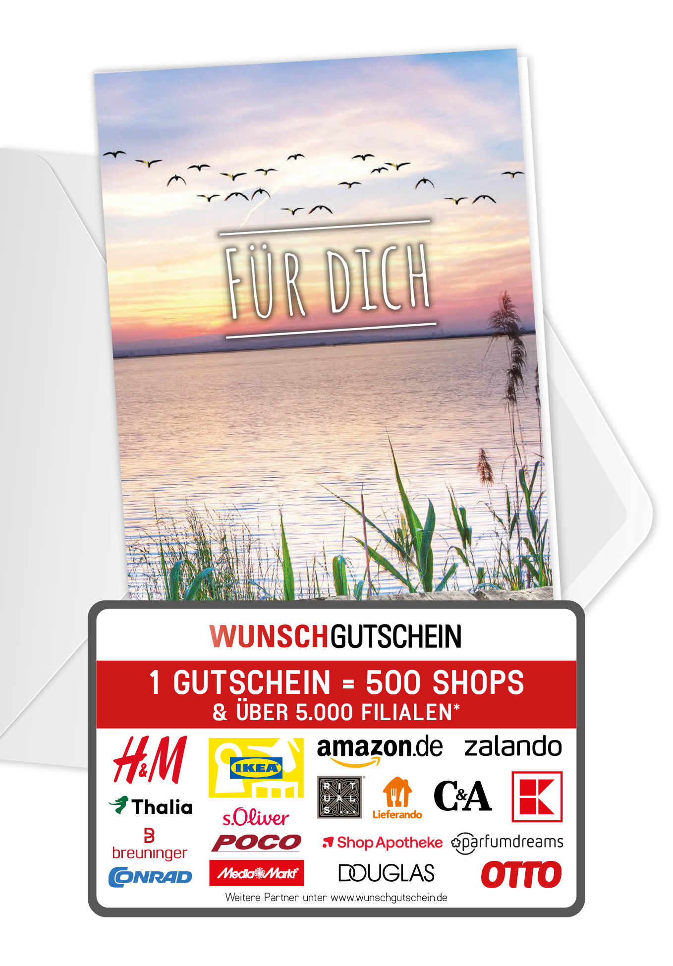 Wunschgutschein Für Dich - Sonnenuntergang – Geschenkgutschein Ansicht 1