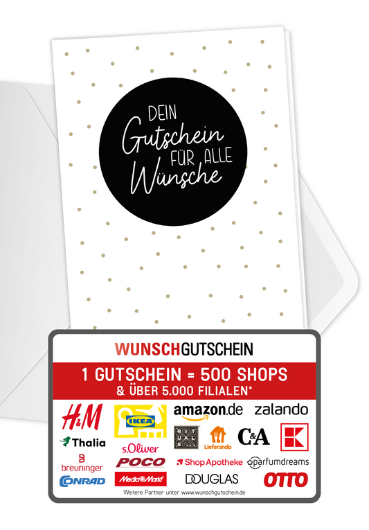 Wunschgutschein Für alle Wünsche - Punkte – Geschenkgutschein Ansicht 1