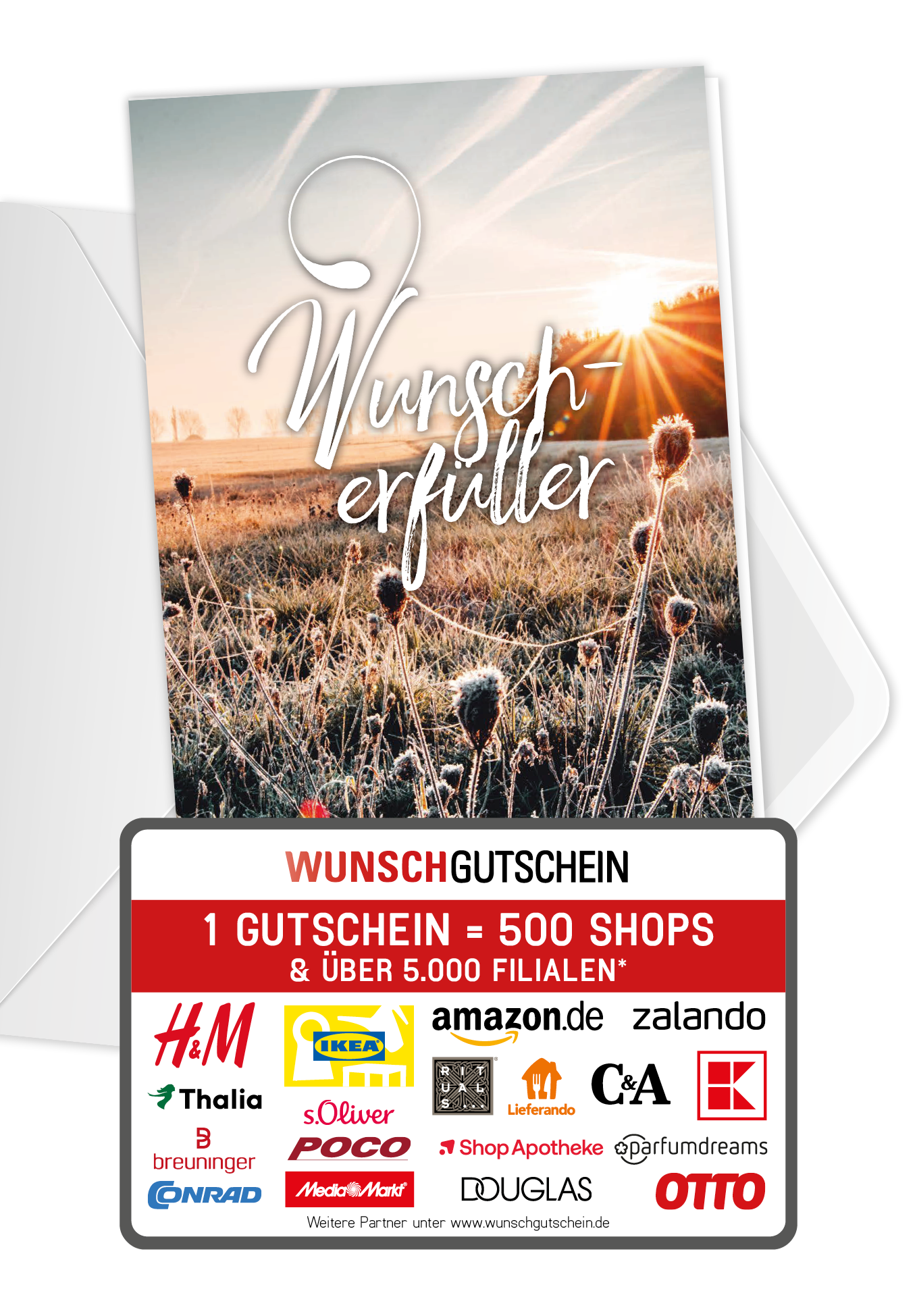 Wunschgutschein Wunscherfüller - Wiese – Geschenkgutschein Ansicht 1