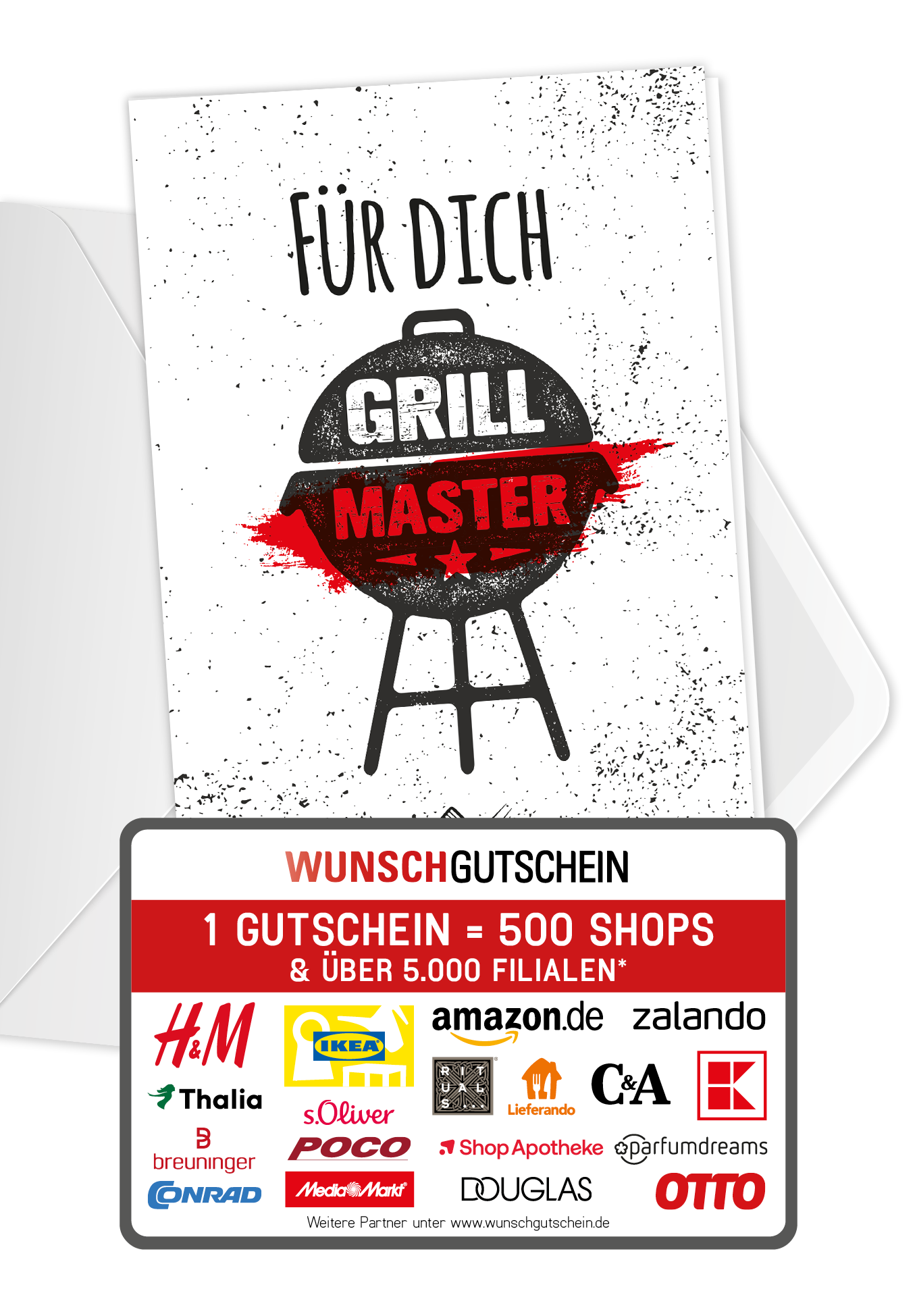 Wunschgutschein Für Dich - Grill PDF – Geschenkgutschein Ansicht 1