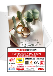 Wunschgutschein Der schönste Weg ist der gemeinsame - Brautpaar – Geschenkgutschein Ansicht 1