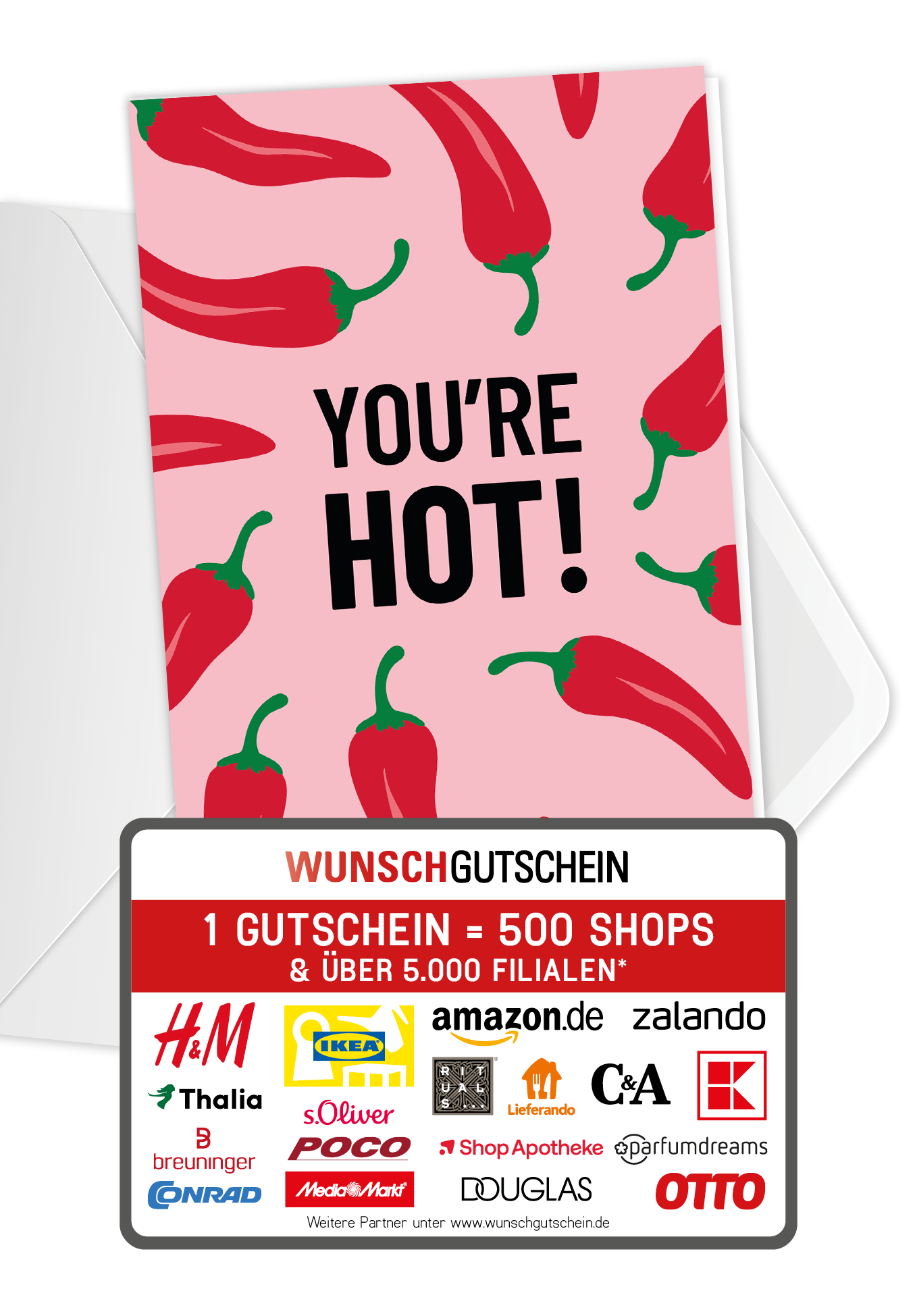 Wunschgutschein You're Hot - Chilli – Geschenkgutschein Ansicht 1