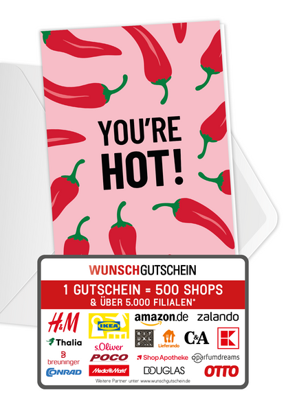 Wunschgutschein You're Hot - Chilli – Geschenkgutschein Ansicht 1