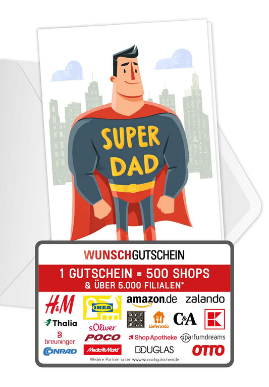 Wunschgutschein Superdad – Geschenkgutschein Ansicht 1