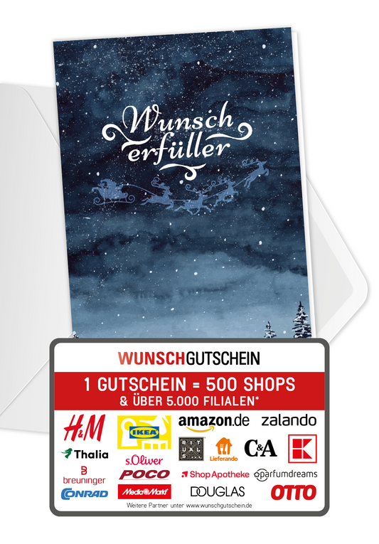 Wunschgutschein Wunscherfüller - Xmas – Geschenkgutschein Ansicht 1