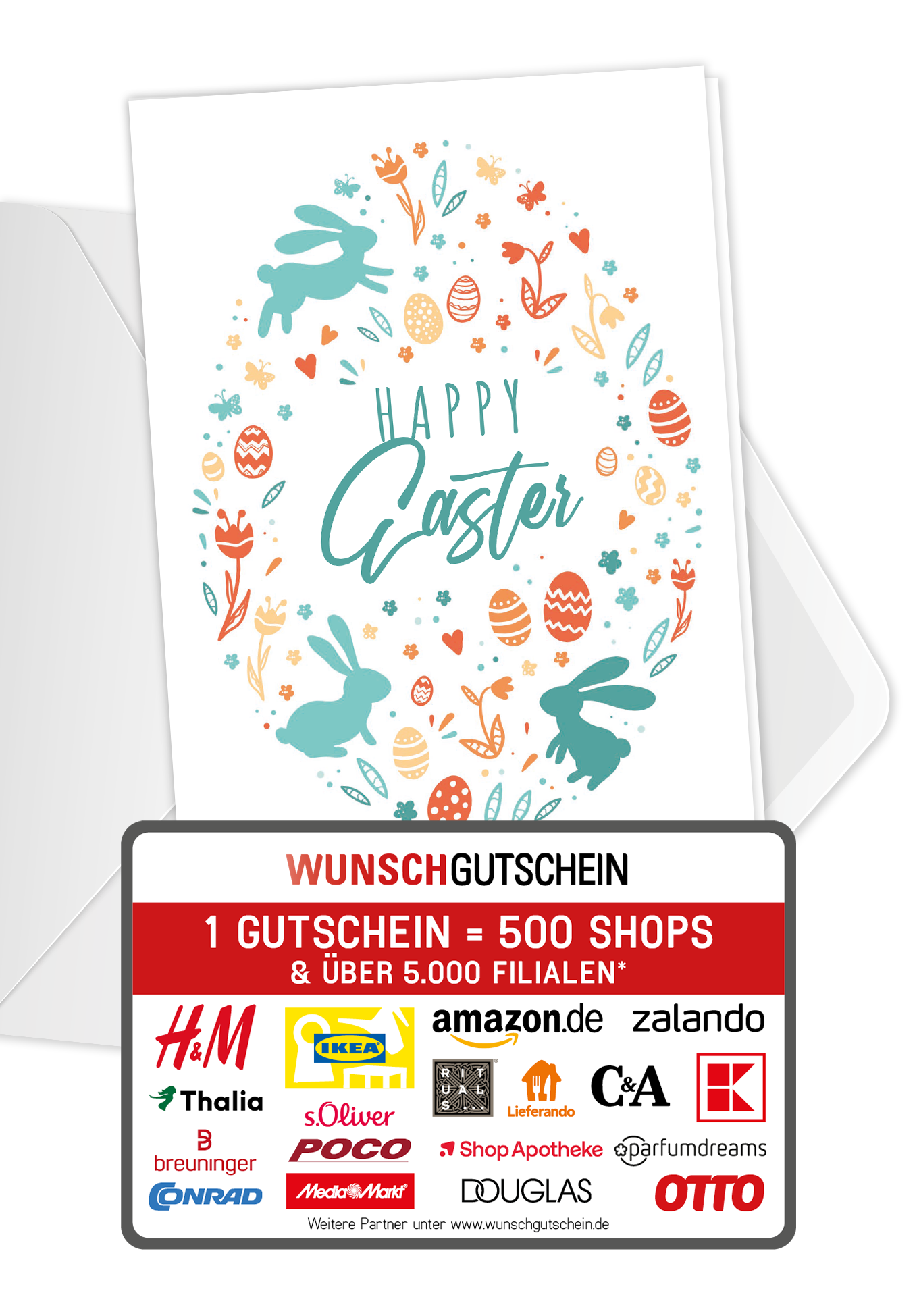 Wunschgutschein Happy Easter - Ei Bunt PDF – Geschenkgutschein Ansicht 5
