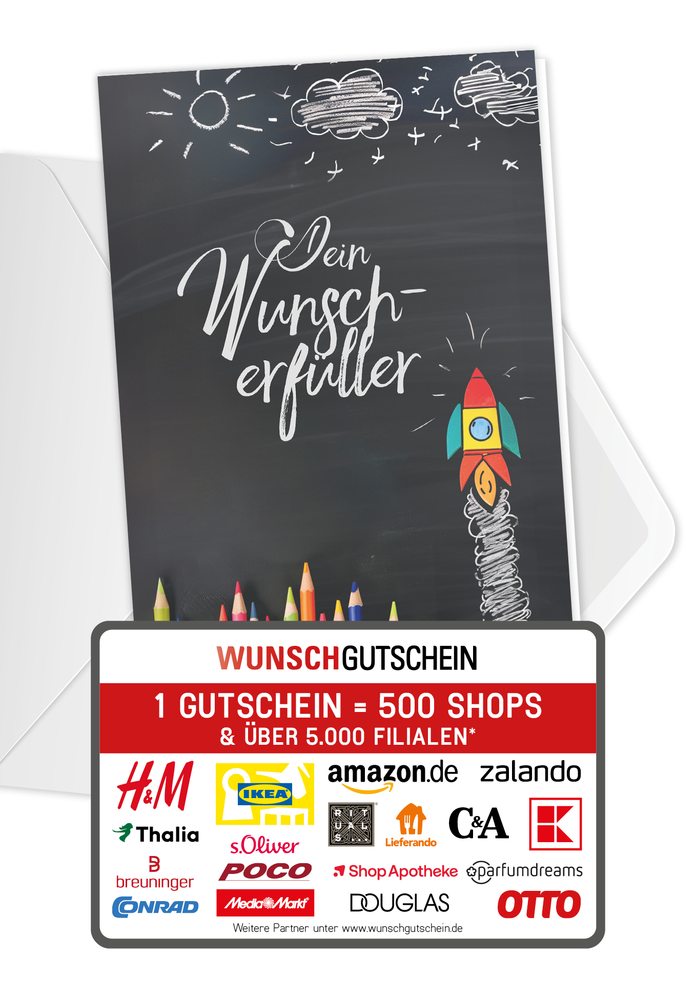 Wunschgutschein Dein Wunscherfüller - Tafel – Geschenkgutschein Ansicht 1