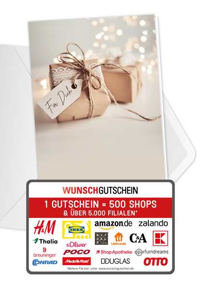 Wunschgutschein Für Dich - Pakete PDF – Geschenkgutschein Ansicht 1