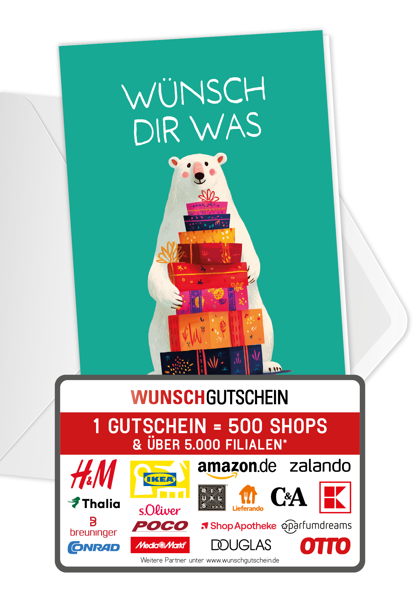 Wunschgutschein Wünsch dir was - Eisbär Pakete PDF – Geschenkgutschein Ansicht 1