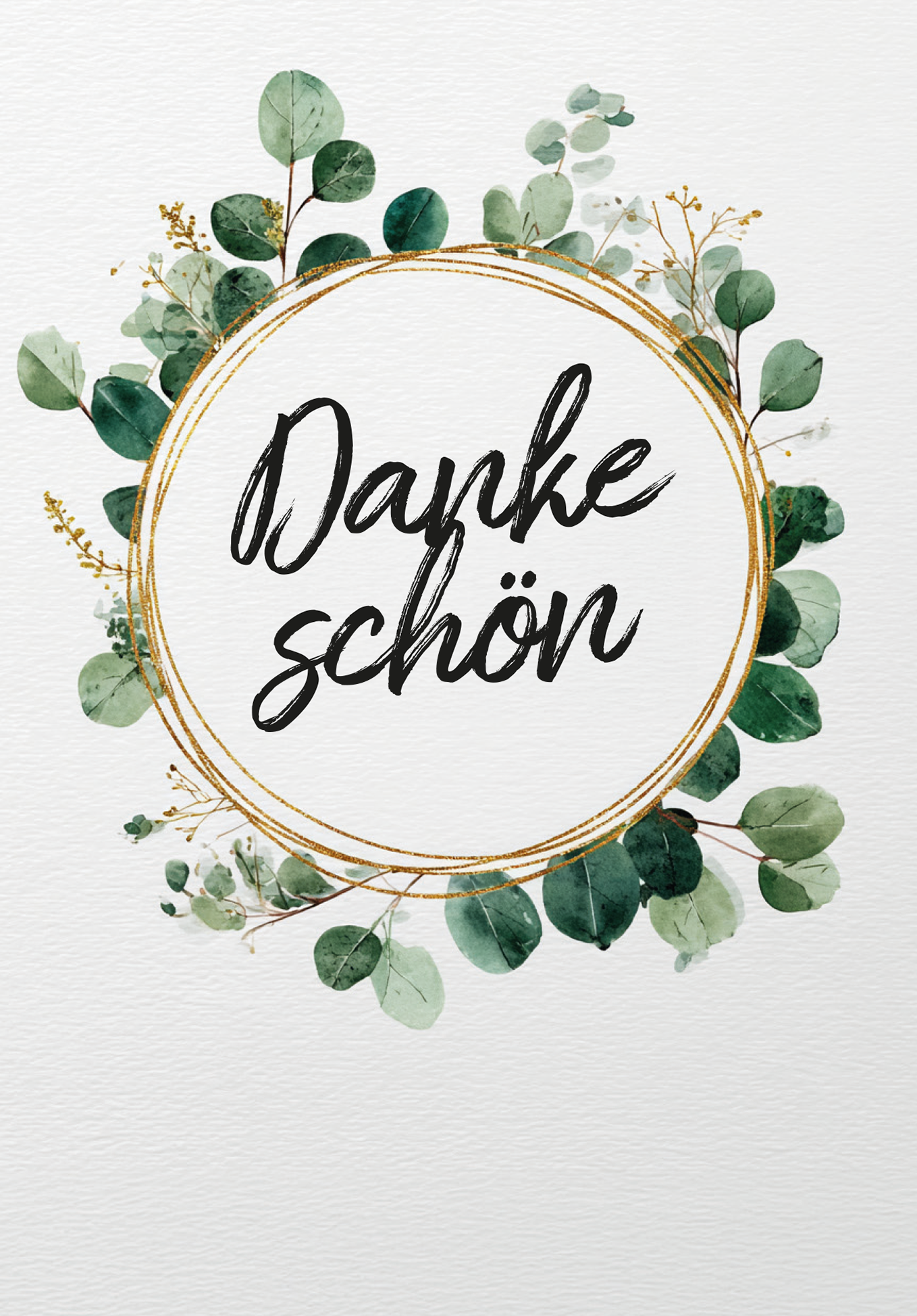 Wunschgutschein Dankeschön - Eucalyptus Kranz – Geschenkgutschein Ansicht 2