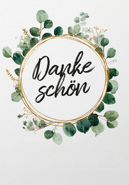 Wunschgutschein Dankeschön - Eucalyptus Kranz – Geschenkgutschein Ansicht 2