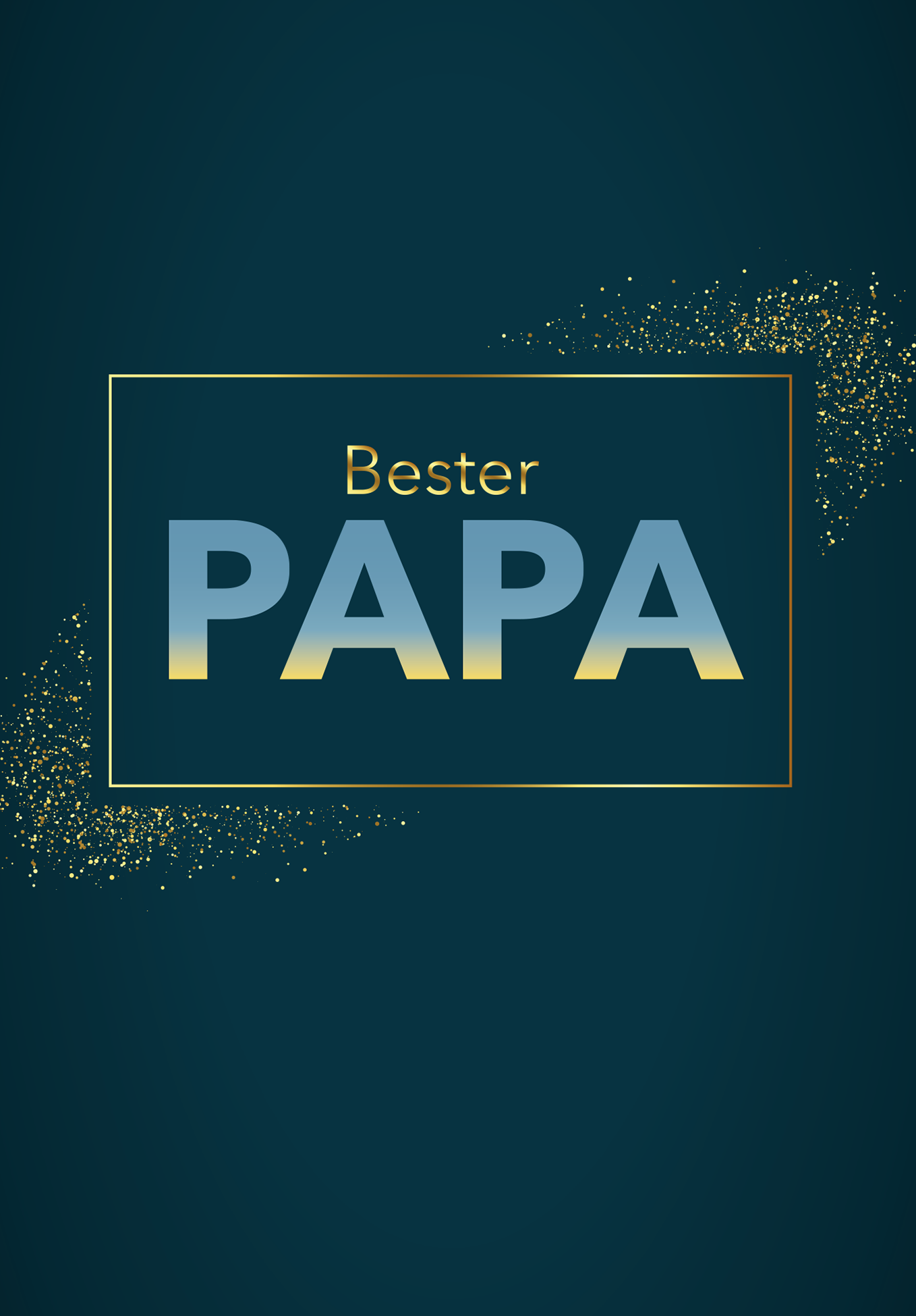 Wunschgutschein Bester Papa - Blau PDF – Geschenkgutschein Ansicht 2