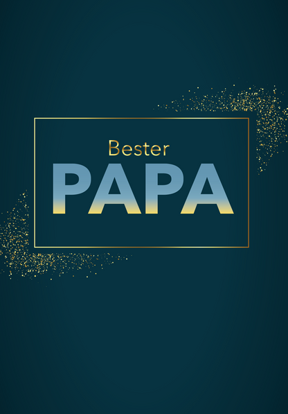 Wunschgutschein Bester Papa - Blau PDF – Geschenkgutschein Ansicht 2